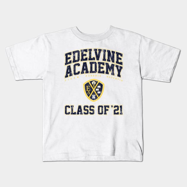 Edelvine Academy Class of 21 - Seance (Variant) Kids T-Shirt by huckblade